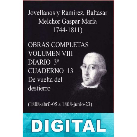 Diario 3º - Cuaderno 13 Gaspar Melchor de Jovellanos