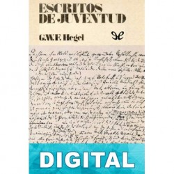Escritos de juventud Georg Wilhelm Friedrich Hegel