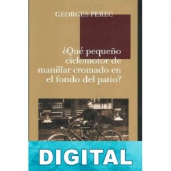 ¿Qué pequeño ciclomotor de manillar cromado en el fondo del patio? Georges Perec