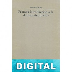 Primera introducción a la «Crítica del Juicio» Immanuel Kant