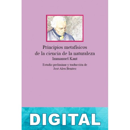 Principios metafísicos de la ciencia de la naturaleza Immanuel Kant