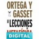Unas lecciones de metafísica José Ortega y Gasset