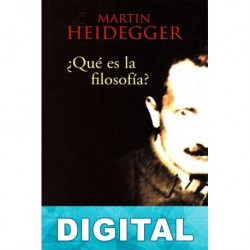 ¿Qué es la filosofía? Martin Heidegger