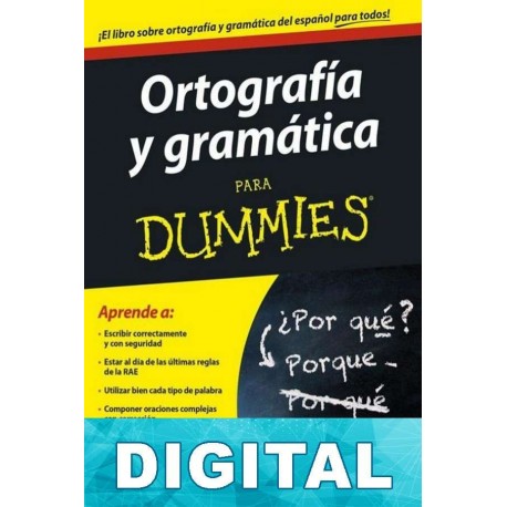 Ortografía y gramática para Dummies Pilar Comín Sebastián