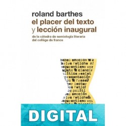 El placer del texto y Lección inaugural Roland Barthes