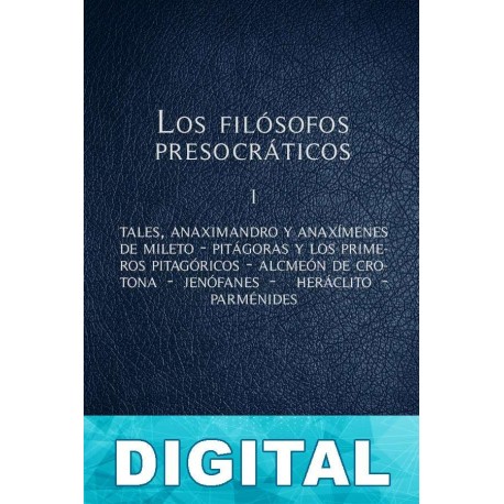 Los Filósofos Presocráticos I Libro PDF Epub O Mobi (Kindle)