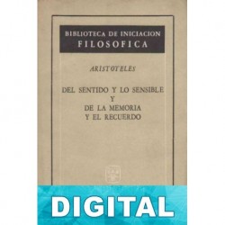 Del sentido y lo sensible de la memoria y el recuerdo Aristóteles