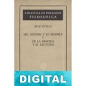 Del sentido y lo sensible de la memoria y el recuerdo Aristóteles